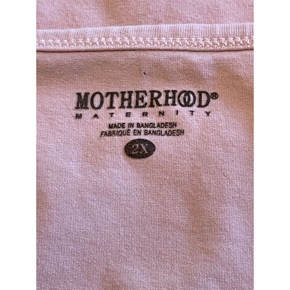 Motherhood long sleeve v-neck maternity top pink 2X - Picture 3 of 4